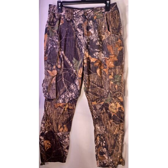 Men's Cabela's 34 Regular Camouflage Hunting Cargo Pants Mossy Oak Break Up Camo - Picture 3 of 6